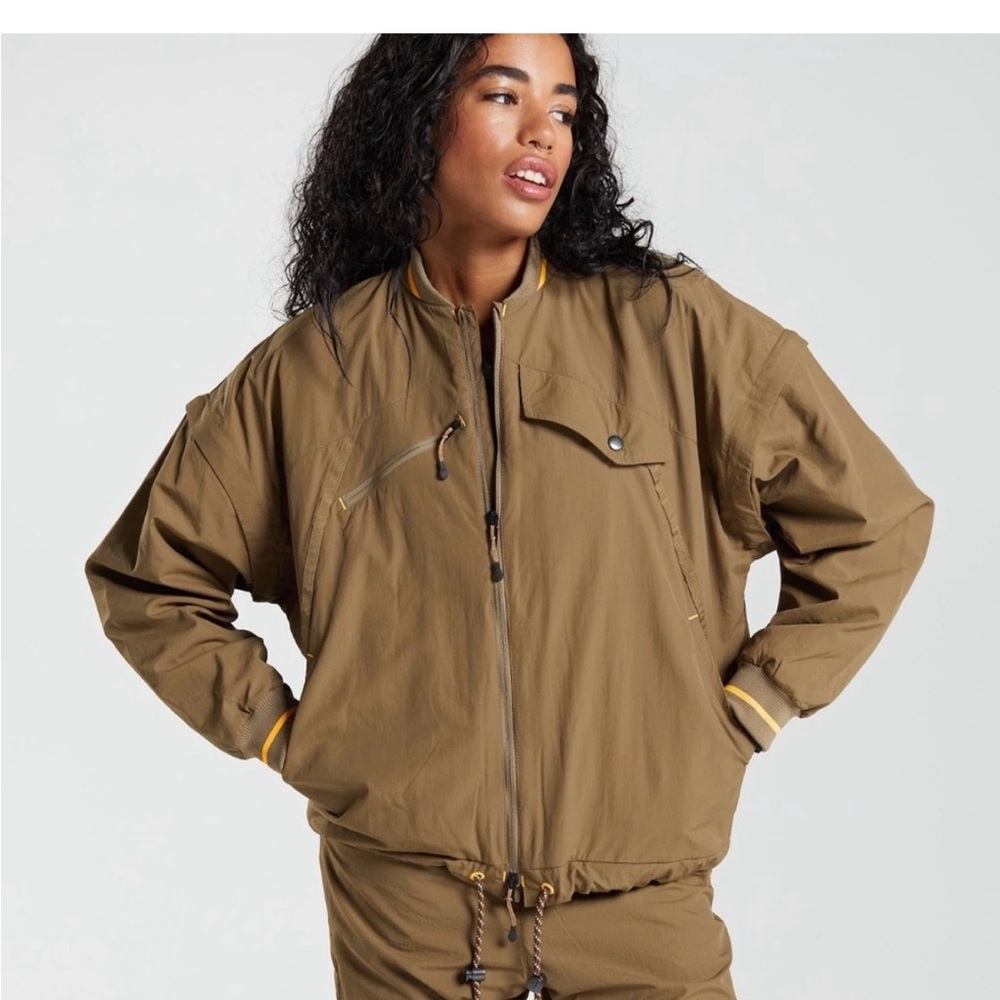 Gymshark Brown Utility Jacket for Women